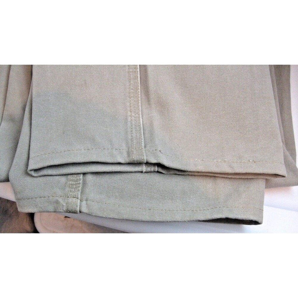 Mens Carhartt Tan Cotton Canvas Dungaree Style Jeans sz 38x30 - Picture 5 of 7